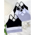 thumbnail image 3 of Livona Racerback Training Bra for Girls- 3 Pack Seamless Sports Bra, Padded Everyday Bra Bralette,Crop Cami Tank Top (6-14), 3 of 6