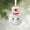 White #2, variant on Vaidha Christmas Snowman Love Angel Ceramic Ornaments Home Desktop Table Christmas Scene Decoration Props