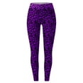 thumbnail image 5 of FASHOFT High Waisted Valentine's Day Leggings for Women Soft Love Heart Printing Legging Tights Casual Yoga Pants Purple M, 5 of 5