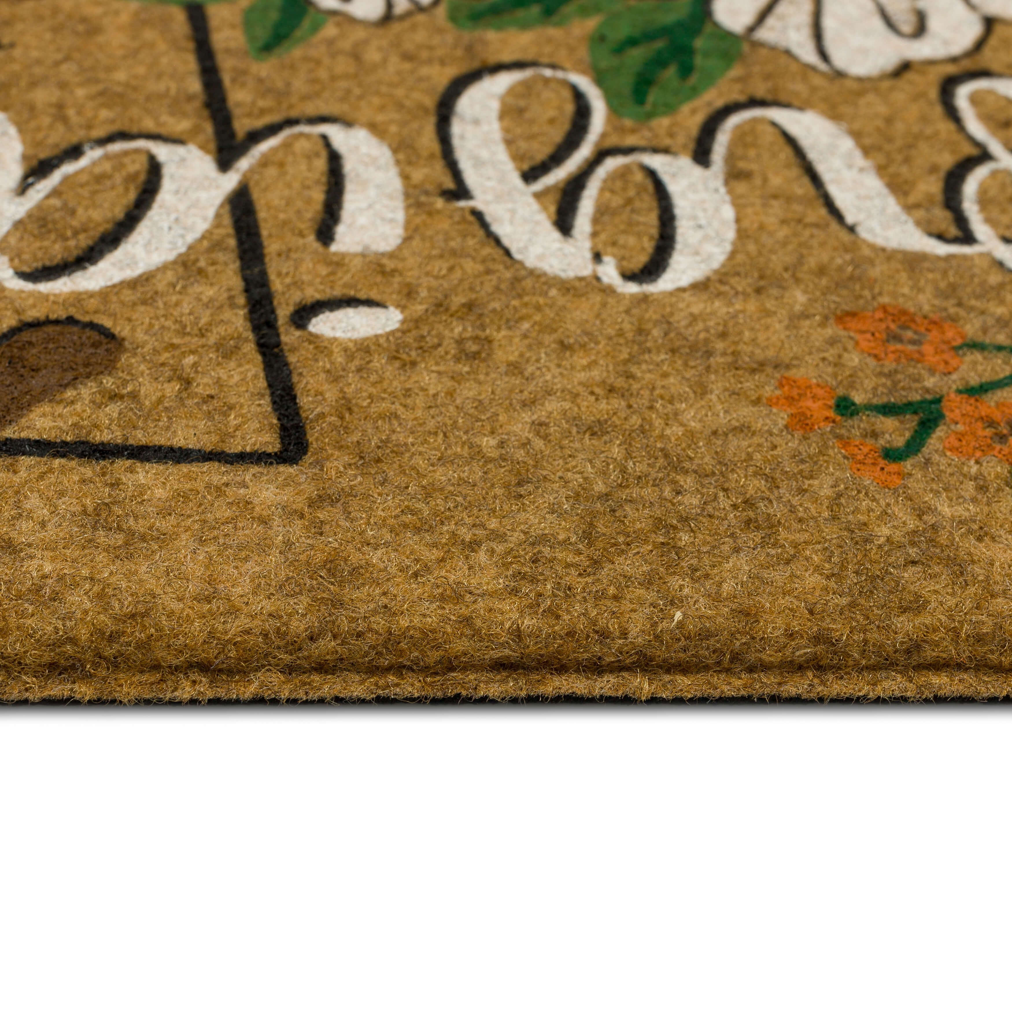Mohawk Home Georgia Indoor/Outdoor All Weather Polyester Rubber Backed Rectangle Doormat, Tan, 18" x 30"