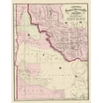 thumbnail image 2 of Cram 15x18 Black Ornate Wood Framed with Double Matting Museum Art Print Titled - Idaho - Cram 1875, 2 of 4