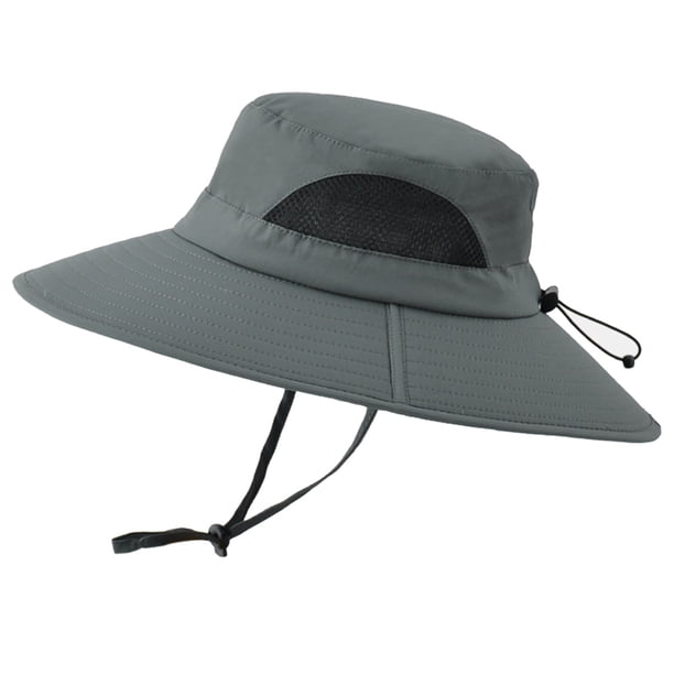 Sombrero para el sol impermeable de secado rápido para montañismo al aire libre, sombrero de pescador con protección solar, sombrero de verano para hombre, sombrero parasol de ala grande