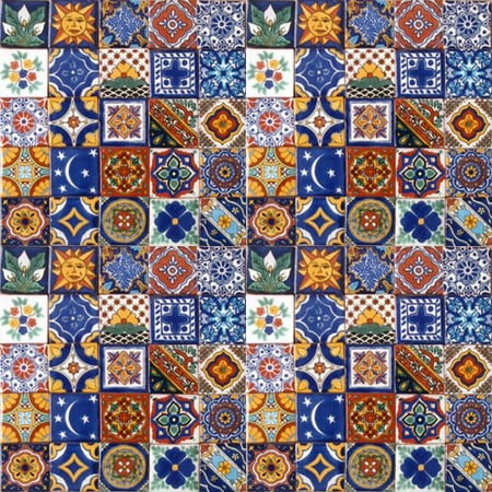 Hand Painted Field Tile - 100 Hand Painted Talavera Mexican Tiles 2