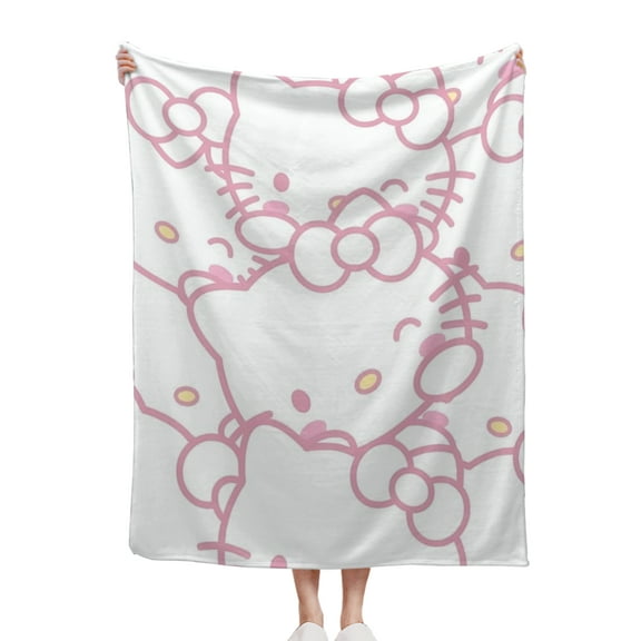 Hello kitty Blanket Beds blanket - Lightweight Soft Flannel Comfortable Luxury Blanket Microfiber 40x50 Inch