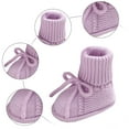 thumbnail image 3 of Baby Boys Girls Sock Shoes Newborn Fuzzy First Walking Shoes Toddler Winter Warm Non Slip Knit Ankle Booties, 3 of 6
