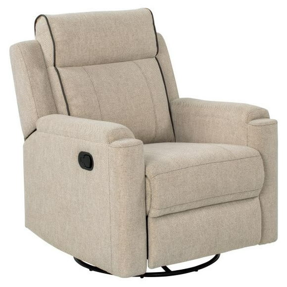 Lippert Components Chair 2020129856 Thomas Payne Furniture; Swivel Glider Recliner; 62 Inch Reclining Depth; Non-Folding; Norlina; Polyester Woven Upholstery With Foam Cushion; With Headrest