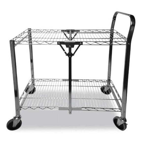Stanley Bostitch BOSBSACLGCR 35 x 37.25 x 22 in. 2-Shelves Stowaway Folding Carts