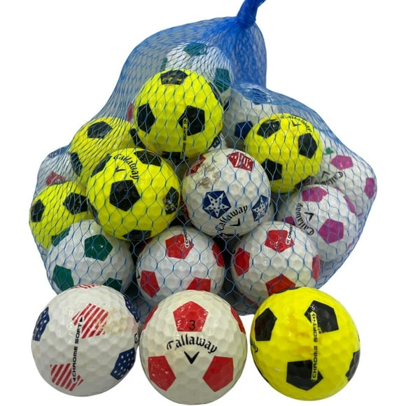 Golf Ball Planet - Callaway Chrome Soft Truvis Mix Recycled Golf Balls 24 Pack (3A/Good)