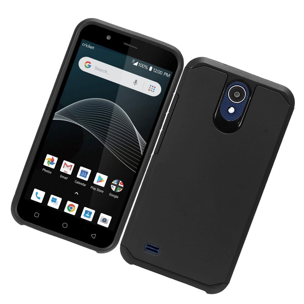 For AT&T Axia/Cricket Vision Case Phone Case Matte Metallic Design Dual