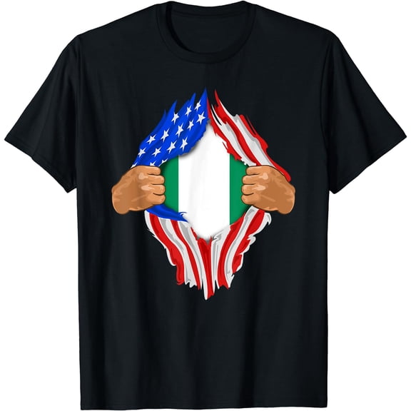Nigerian Blood Inside Me T-Shirt | Nigeria Flag Gift