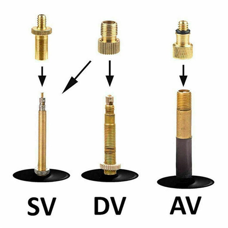 Ball Pump Adapter Kit – 6PCS Valve Adapters For Bikes, Balls, Inflatables With DV/SV/AV Needles