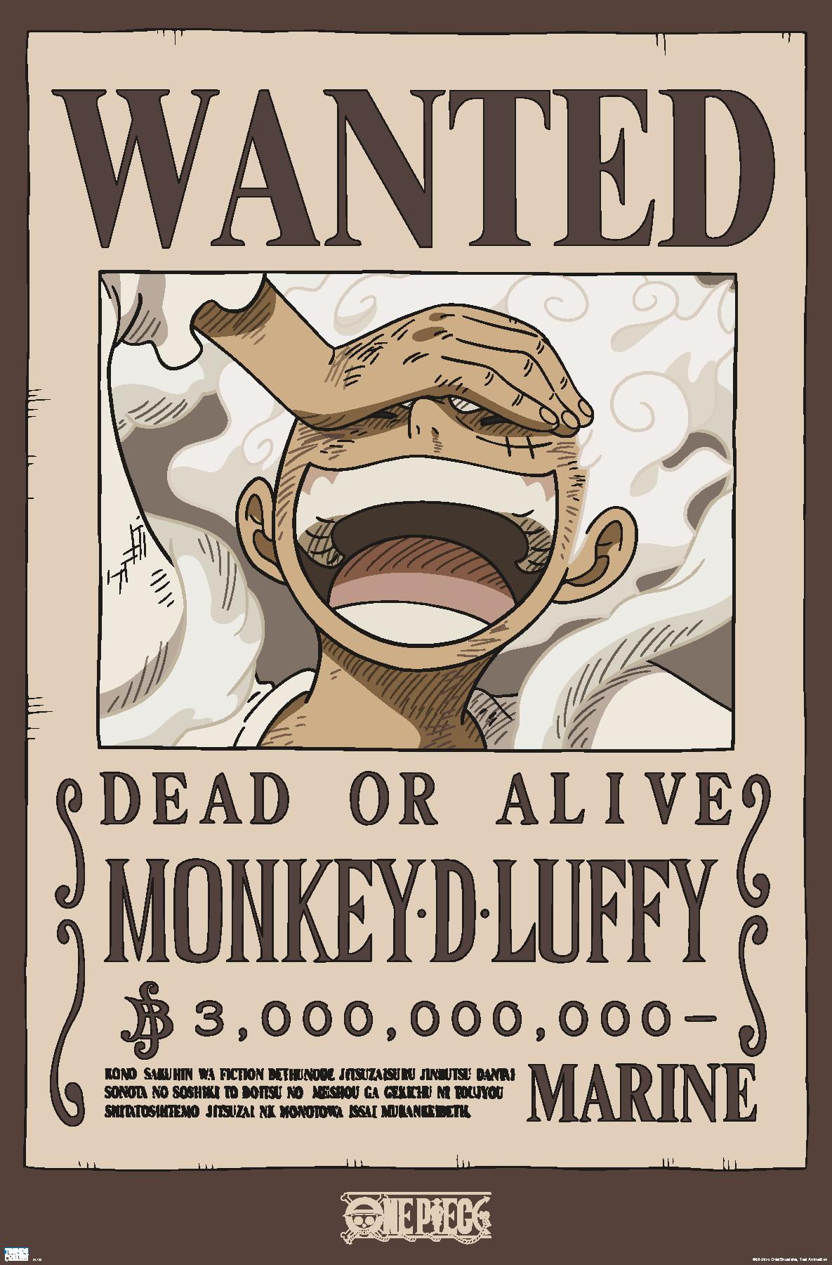 QTH, Anime One Piece Wanted Posters, 30×21cm, New Edition