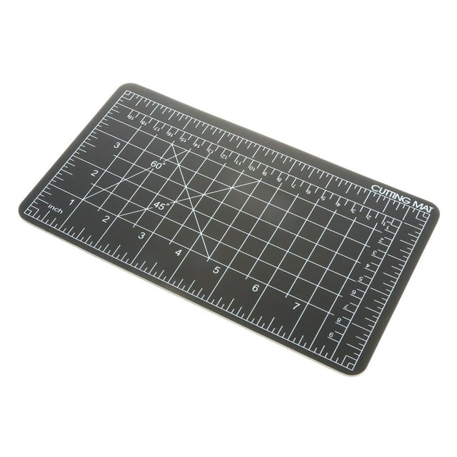 Tapis de Découpe Auto-Cicatrisant pour Bricolage et Ingénierie, Simple Face, Noir, 9 X 5 Pouces