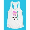thumbnail image 3 of Kawaii Girl Welcome Racerback Tank Women -SPIdeals Designs, Female XX-Large, 3 of 4