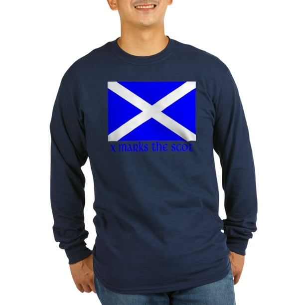 Cafepress Cafepress X Marks The Scot Long Sleeve Dark T Shirt Walmart Com Walmart Com