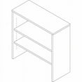 thumbnail image 5 of Lorell Relevance LLR69629 36 x 15 in. 2-shelf Stack-On Bookcase, Espresso, 5 of 6