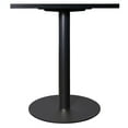 thumbnail image 5 of LeisureMod Round Dining Table with MDF Top and Powder-Coated Round Steel Black Base Kitchen Table, Seats 2-3 Person for Modern Home Vail Collection, Black, 5 of 10