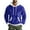 Blue, variant on CharmCyan Men’s Fleece Pullover Hoodie with Adjustable Drawstring Hood and Kangaroo Pocket Casual Soft Plush Sweatshirt Top Black L