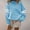 Light Blue, variant on DAFPZW Women's Crewneck Sweatshirts Long Sleeve Pullover Striped Tops Casual Loose Fall Shirts