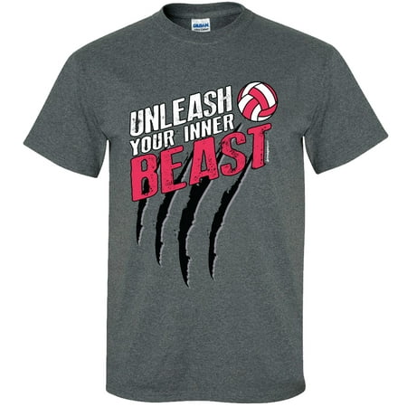 volleyball t-shirt: unleash inner beast