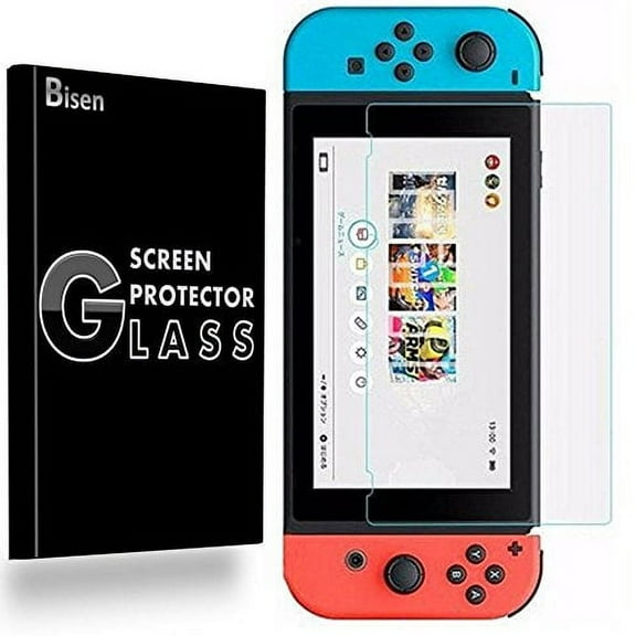 Nintendo Switch [1-Pack] Tempered Glass Screen Protector [BISEN], Anti-Scratch, Anti-Shock, Shatterproof, Bubble Free