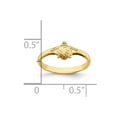 thumbnail image 2 of 14k Yellow Gold Polished Ladybug Ring Size 1 Ring for Women - .7 Grams, 2 of 2