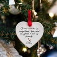 thumbnail image 2 of JeashCHAT Acrylic Hanging Heart Plaque Christmas Ornaments Christmas Gifts for Neighbor, Housewarming Gifts, 2 Pcs, 2 of 7