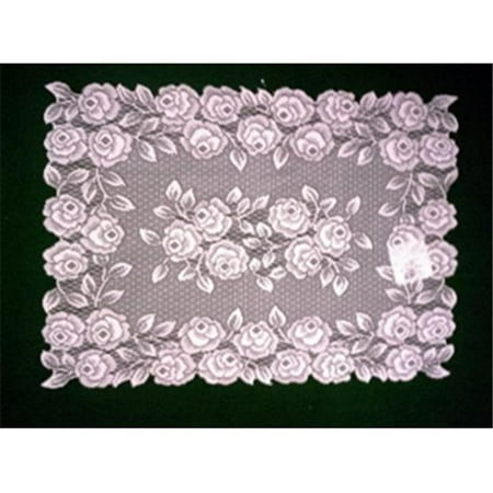 heritage lace tr-1420p tea rose 14 x 20 in. placemat, petal