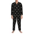 thumbnail image 3 of Balery Mallards And Snowflakes Pijama para Hombre de Dos Piezas con Manga Larga, Conjunto de Dormir y Descanso Suave con Bolsillos-Medium, 3 of 7