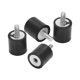 thumbnail image 2 of 8 Piezas M4 Exterior Interior Anti Vibración Goma Aislante Amortiguador Accesorio 15 mm x 15 mm, 2 of 5