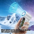 thumbnail image 6 of COM1950s Handheld Fan with Ice Cooling Plate, 3000mAh Rechargeable Portable Fan, 100-Speed High Velocity Turbo Fan, Quiet Personal Cooling Fan for Travel Office Outdoor, 6 of 7