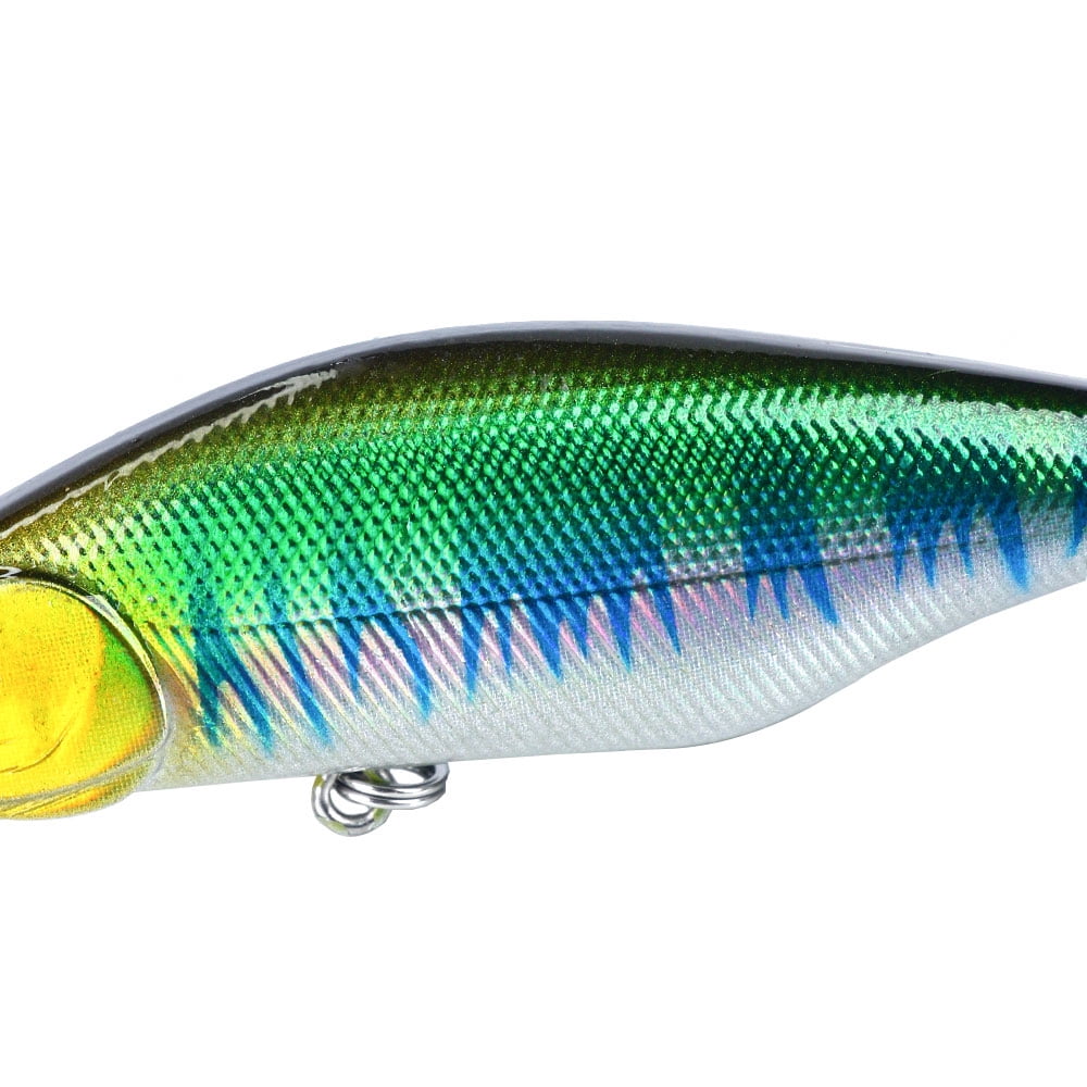 HENGJIA Fishing Lures Large Hard Bait Minnow VIB Lure with Treble Hook Life-Like Swimbait Fishing Bait Popper Crankbait Sinking Lure for Trout Bass Walleye Redfish