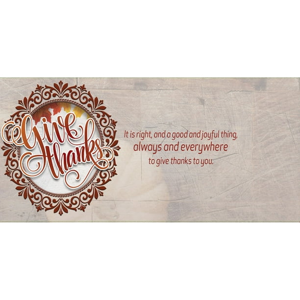 Give Thanks Thanksgiving Offering Envelope (Pkg of 50 ...