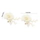 thumbnail image 5 of Sonducket Paquete de 2 horquillas de flores falsas para novia para mujer, horquilla para niña, tocado para boda, ceremonia, banquete, joyería, accesorio Accesorio para el cabello Sonducket AP011353-00, 5 of 6
