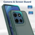 thumbnail image 6 of ELEHOLD Phone Case for Moto G Power (2025), Shockproof Heavy-Duty Rugged Hybrid Dual Layer Non-Slip Slim Fit Case for Moto G Power (2025),Darkgreen, 6 of 6