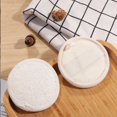 thumbnail image 2 of Fenull Beige Loofah Face Wash Puff with Edge Loofah Disc Diameter 8Cm,Loofah Shower Body Exfoliator Sponge Washing Bath Pad Natural Bathroom Products, 2 of 9