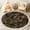 Color 3, variant on Washable Non Slip 4ft Round Rug, Black Gray Floral Embossed Swirling Curves Intricate Circle Area Rugs with Tassels Carpet for Nursery Bedroom Living Room Playroom Tent rug Tent Castle