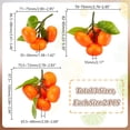 thumbnail image 2 of 6Pcs 3 Styles Foam Artificial Fruit Model Simulation Oranges Home Kitchen Cabinet Decoration Orange 82~100x68~75x35~68mm 2pcs/style, 2 of 7