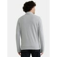 thumbnail image 4 of George Men's and Big Men's Knit Jersey Quarter Zip Pullover with Long Sleeves, Sizes S-3XL, 4 of 5