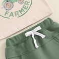 thumbnail image 6 of Toddler Baby Boy Farm Outfits Summer Tractors Print Short Sleeve T Shirt Top and Shorts Set Infant Country Clothes, 6 of 7