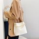 thumbnail image 4 of Bolso de hombro de cuero con cadena coreana para mujer, bolsos casuales, bolso cruzado, bolsos de cubo, bolsos de mensajero de diseñador, 4 of 6
