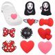 thumbnail image 4 of Sandalias de PVC de dibujos animados para hombre, zapatos de elfo negro sin cara, Totoro, Anime japonés, dijes, hebilla, decoraciones, brazaletes, Jibz Croc, 1-20 piezas, 4 of 4