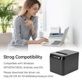 thumbnail image 3 of 80mm Receipt Printer ESC/POS Thermal Printer Desktop Direct Print USB+LAN Connection High Efficiency with Auto Cutter Large Paper Bin for Shipping Business Restaurant Kitchen Supermarket Store Home, 3 of 9
