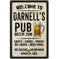 thumbnail image 1 of DARNELL'S Pub Sign Vintage Man Cave Bar 12 x 18 Matte Finish Metal 112180028479, 1 of 1