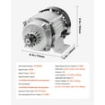 thumbnail image 4 of KFFKFF 500W Electric DC Brushless Motor Set - 48V 2700rpm Engine with Enhanced Speed Regulator for Go Karts, E-Bike, Motorcycle, Scooter, 4 of 9