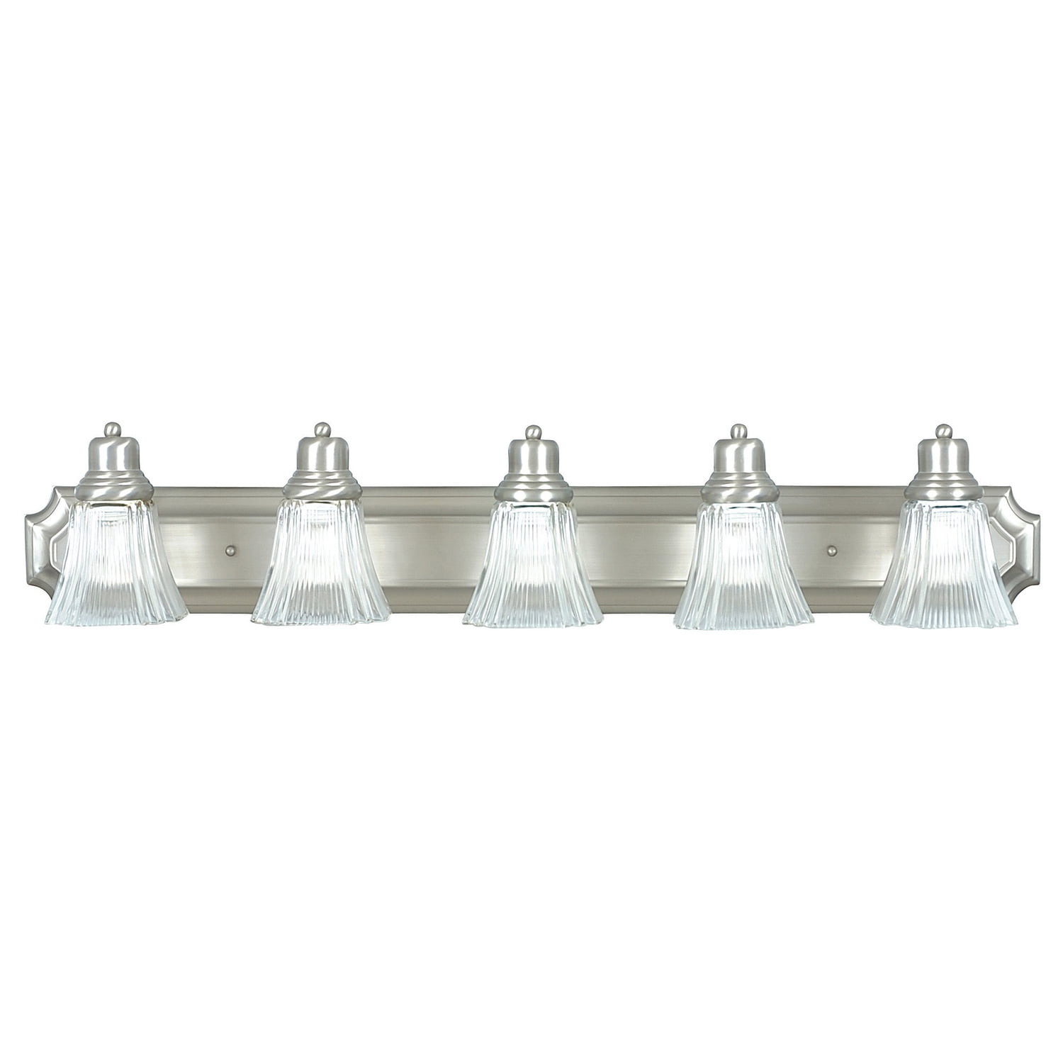 Luminance Sunset Lighting F357553 Denman Five Light Vanity, Prismatic