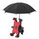 thumbnail image 1 of Soporte para teléfono celular de bicicleta con rotación de 360°, bloqueo de una tecla, soporte para teléfono celular con parasol (rojo), 1 of 5