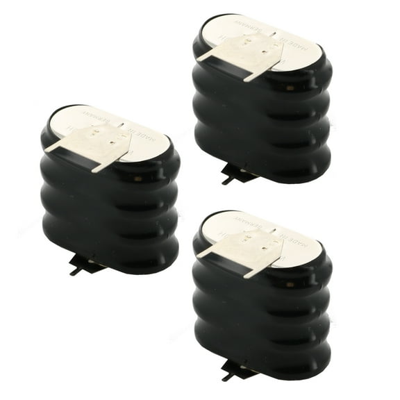 3x Exell 4/V150H 3 Pin 4.8V 150mAh NiMH Battery 55615304059