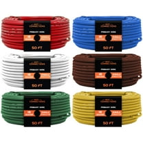 18 Gauge Car Audio Primary Wire 50ft–6 Rolls Remote, Power/Ground Electrical