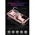 thumbnail image 4 of Hotpom Samsung Galaxy A03s Case with Screen Protector, Military-Grade Shockproof Cover with 360° Rotating Kickstand - Rose Gold, 4 of 7
